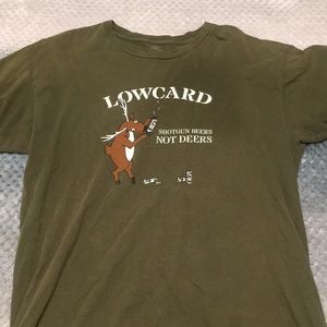Low card men’s L tee shirt